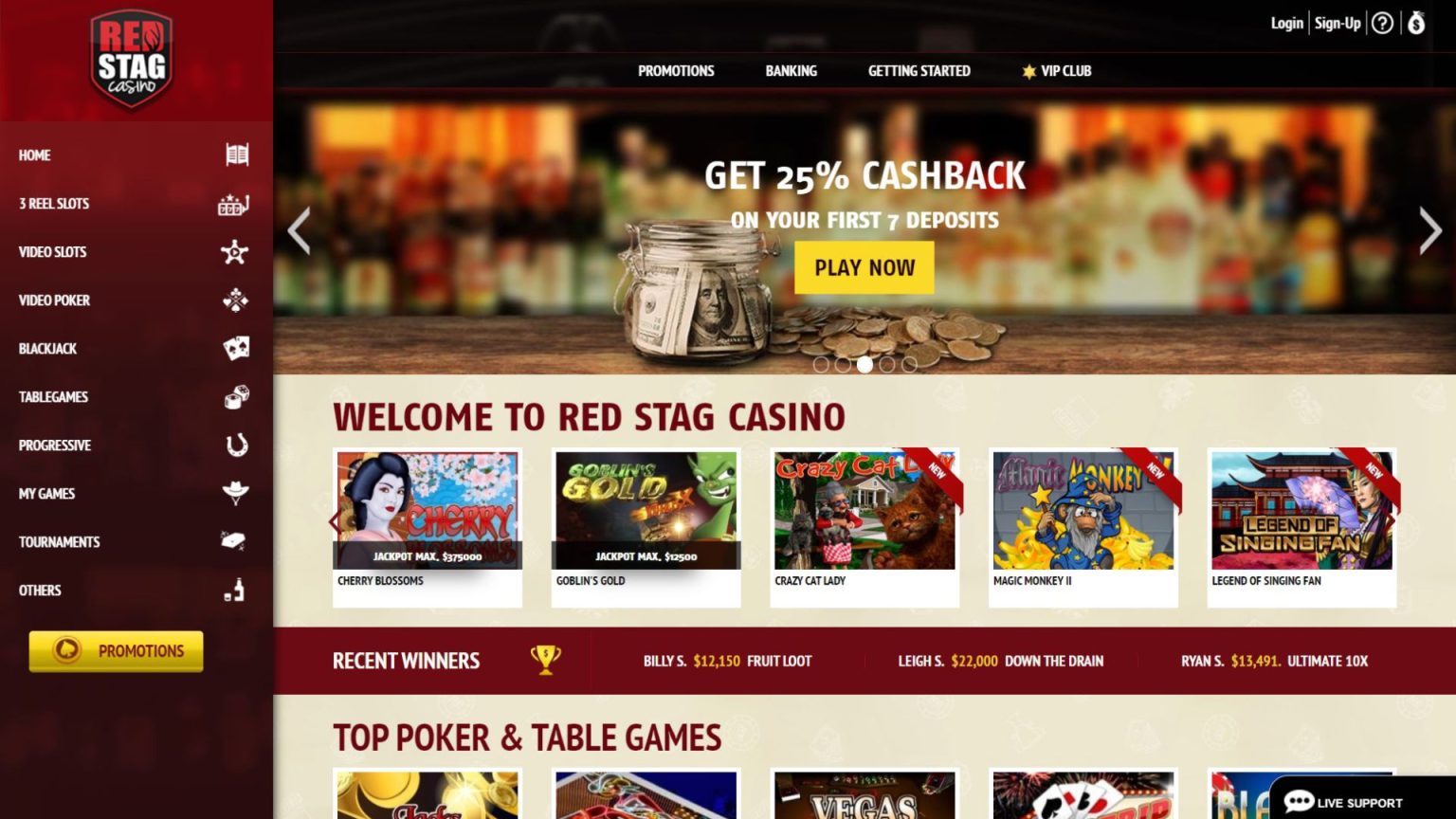 Red Stag Casino screenshot