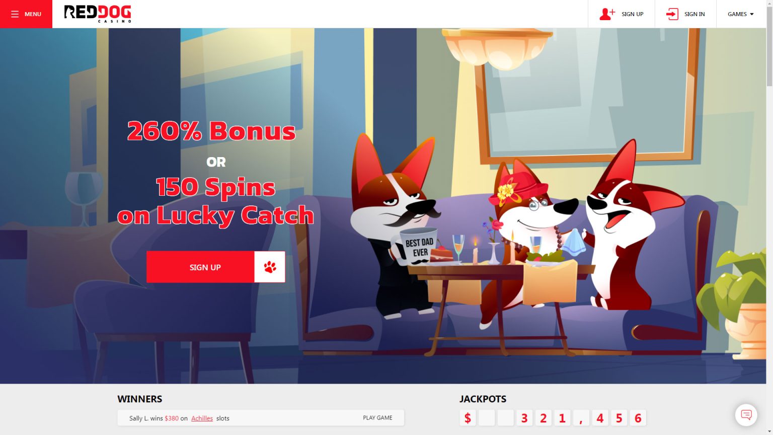 Red Dog Casino Screenshot